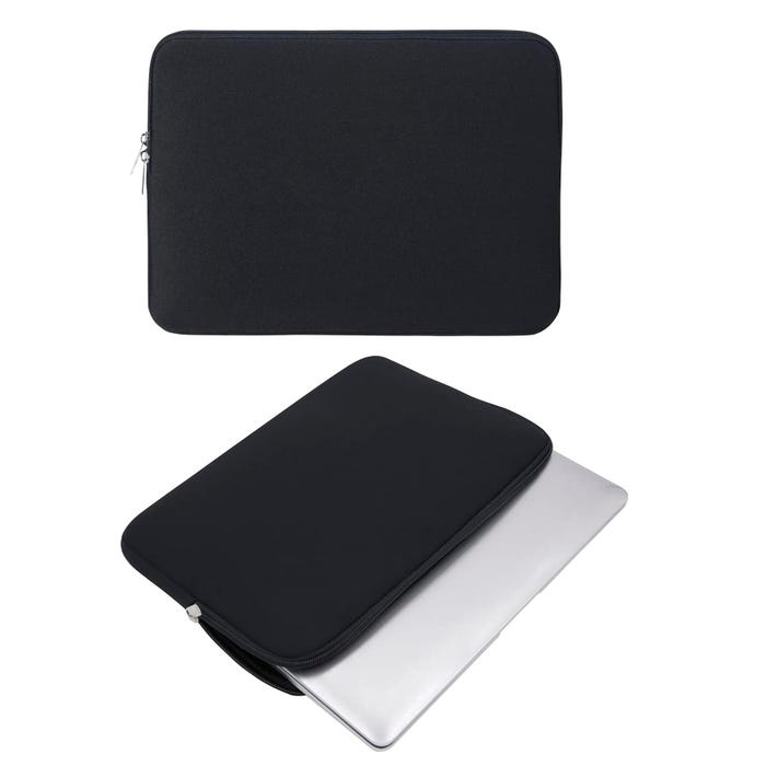 iBank Zippered Neoprene Chromebook Case, 13 Inches, Black