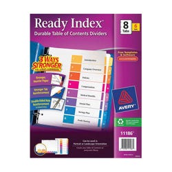 Index Dividers, Item Number 1073335