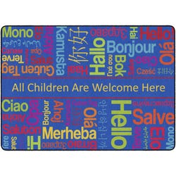 Flagship Carpets Hello All Children Carpet, Rectangle 4002427