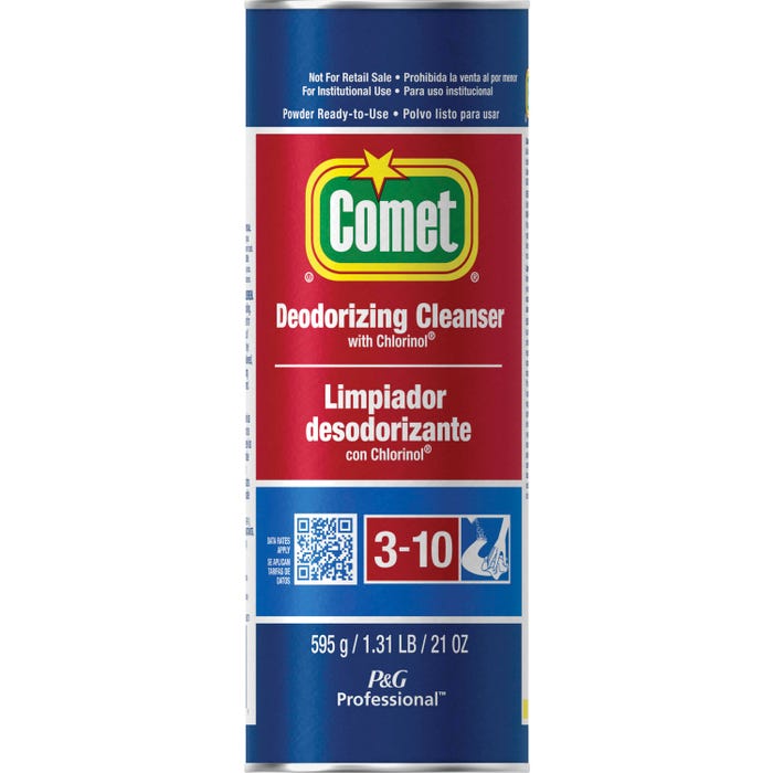 Comet Powder Cleanser with Bleach, 21 Ounces, Carton of 24