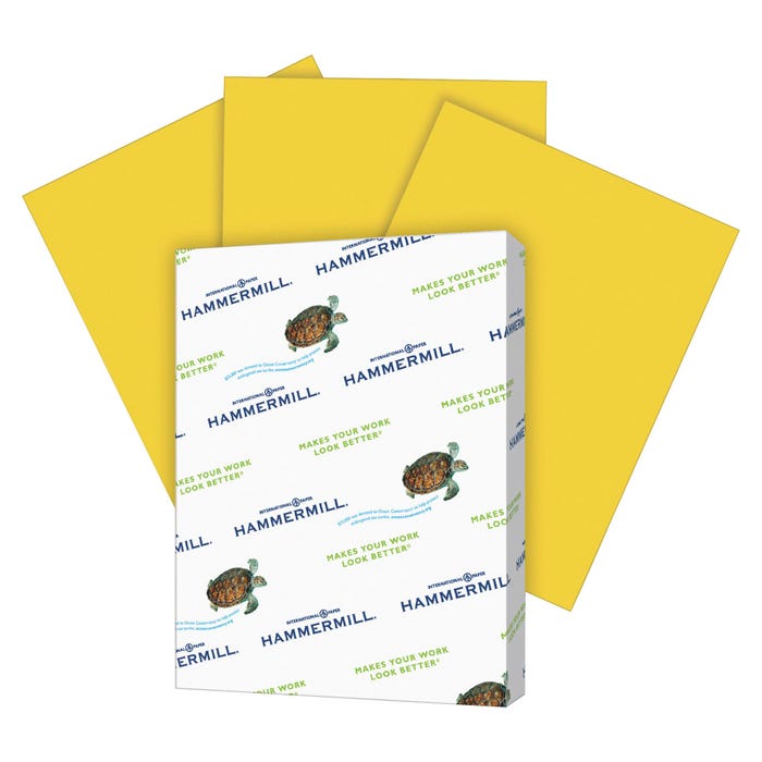 Hammermill Copy Paper, 8-1/2 x 11 Inches, 20 lb, Gold, 500 Sheets