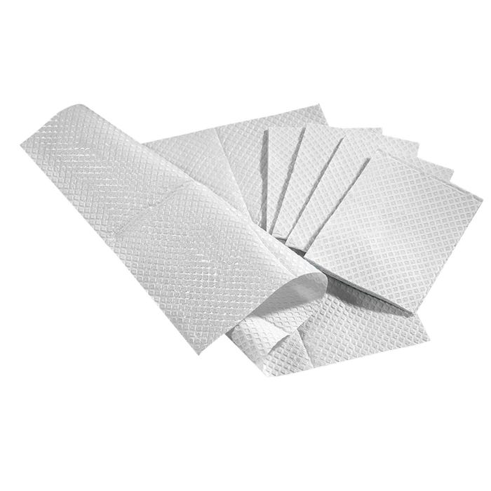 Medline Standard Pro Towel, 2-Ply, Poly Backed, White, Pack of 500
