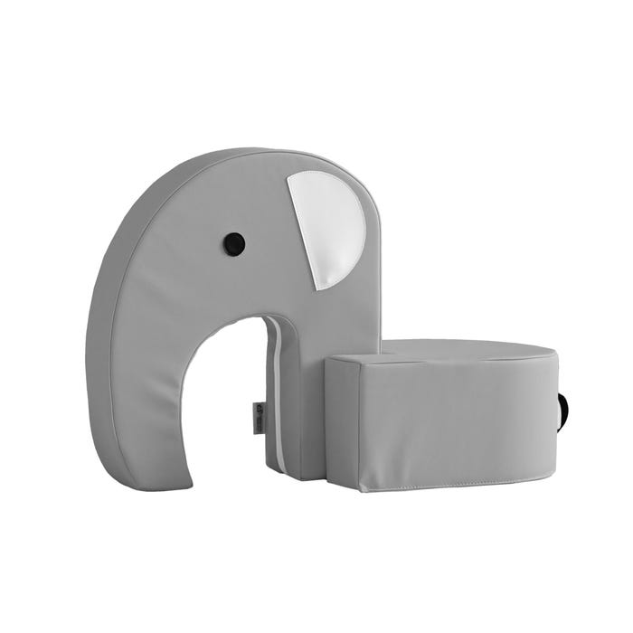 Children’s Factory Emmy Elephant Seat, 15-3/8 x 26-1/2 x 18-3/8 Inches, Gray