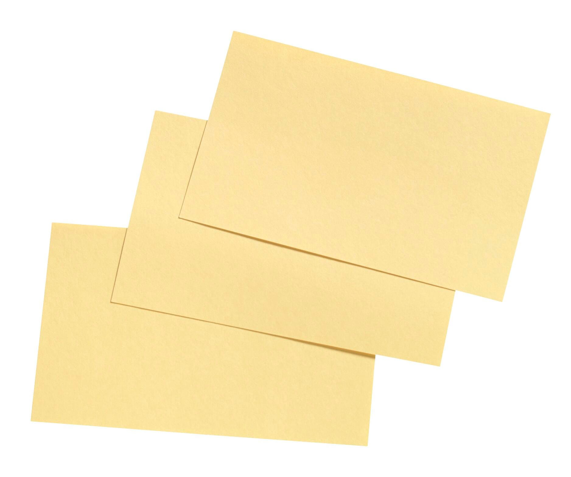 Image for School Smart Blank Plain Index Card, 3 x 5 Inches, Canary, Pack of 100 from School Specialty
