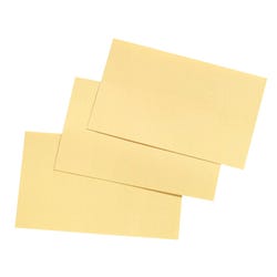 Image for School Smart Blank Plain Index Card, 3 x 5 Inches, Canary, Pack of 100 from School Specialty