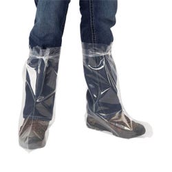 Continental Plastic Corp Plastic Tie Boots, Regular Size, 4 mil, Box with 25 Pairs