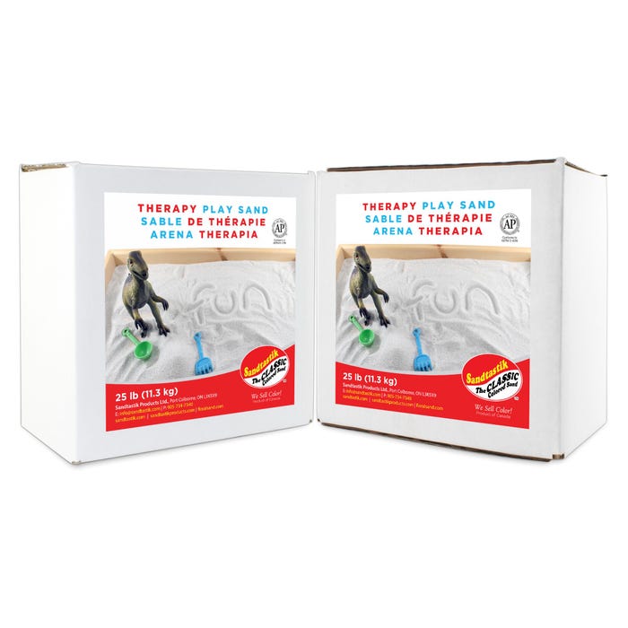 Sandtastik Therapy Play Sand, 50 Pounds, White