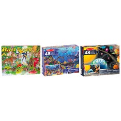 Melissa & Doug Science Floor Puzzles, Set of 3, Item Number 2116594