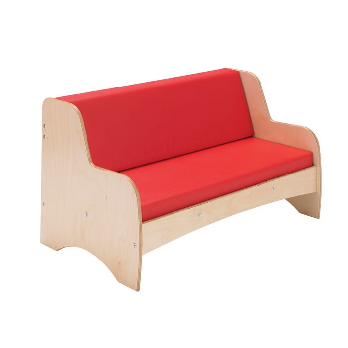 Childcraft Family Living Room Couch, Children's Furniture, Red, 35-3/4 x 20-1/8 x 20-1/4 Inches