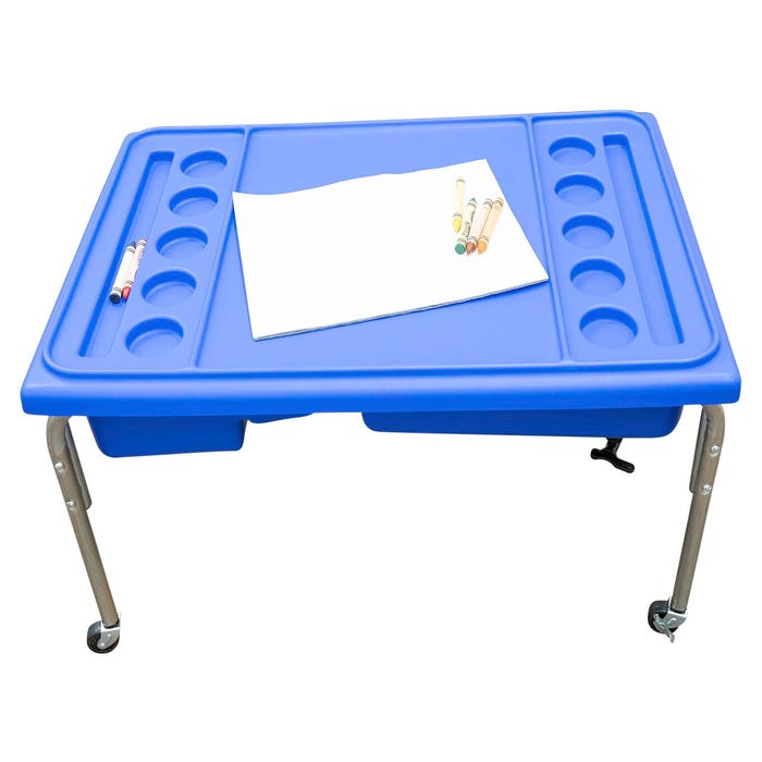 Children's Factory Neptune Activity Table with Lid, 35 x 24 x 18 Inches