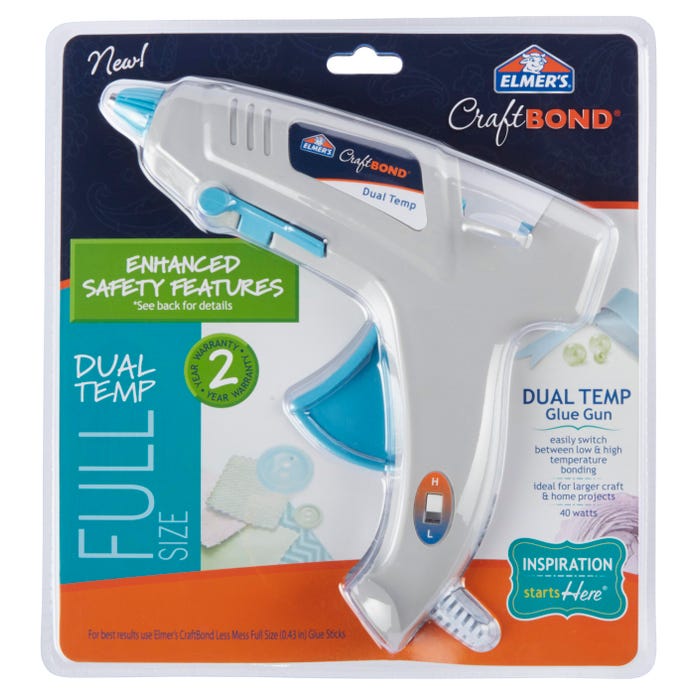 Elmer's CraftBond Full Size Hot Glue Gun, Dual Temp