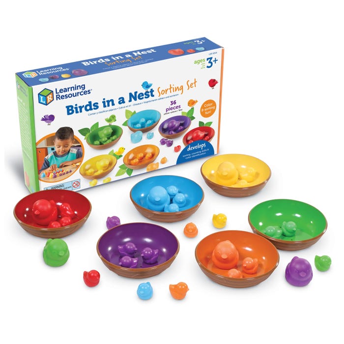Learning Resources Birds and Nests Sorting Set