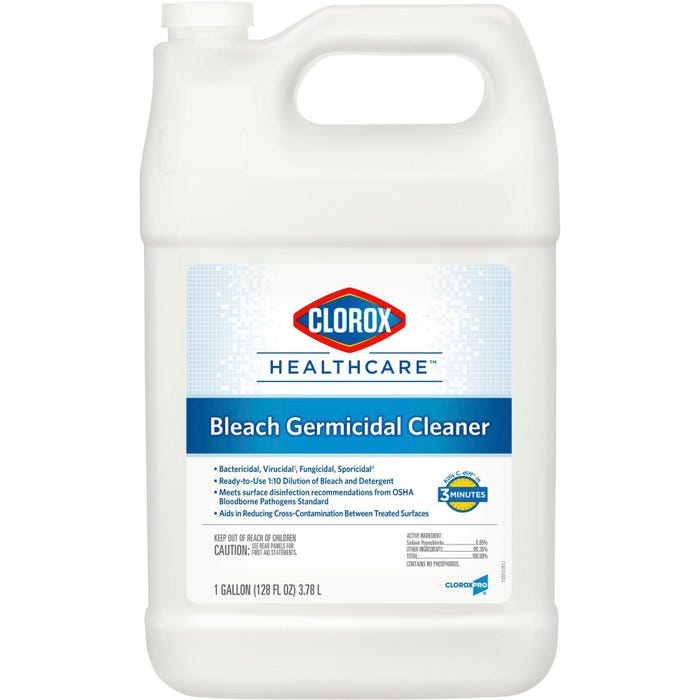 Clorox Healthcare Bleach Germicidal with Bleach Refill, 128 Ounces