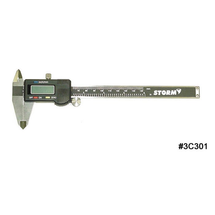 Central Storm Electronic Digital Caliper, 0 - 6 in, Stainless Steel