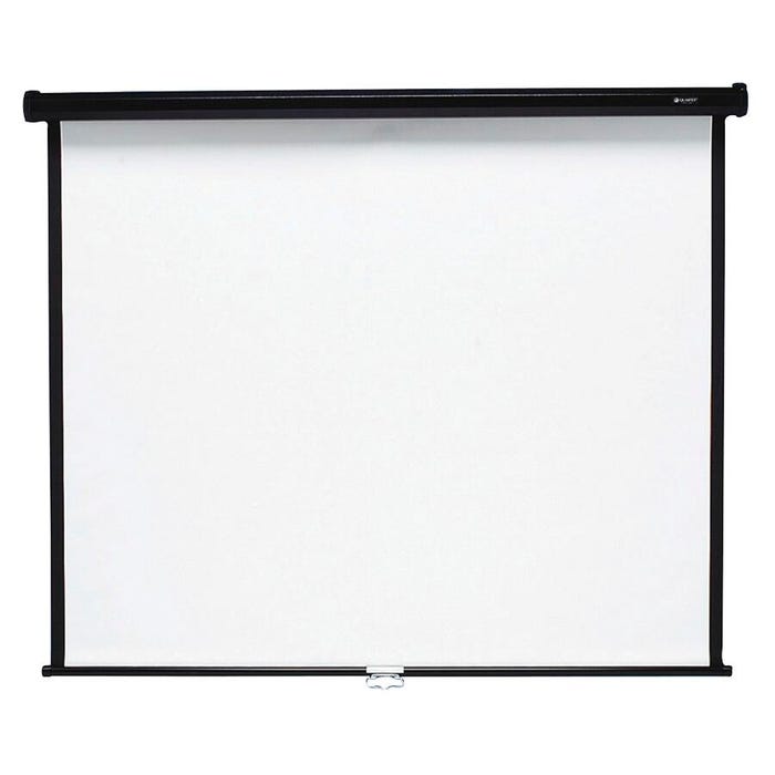 ACCO Quartet High-Resolution Wall/Ceiling Projection Screen, 70 x 70 Inches, Matte White Screen, Metal Black Frame