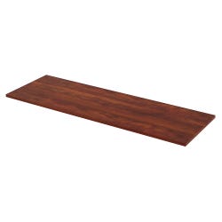 Lorell Quadro Sit Stand Station Laminate Tabletop, 72 x 24 Inches, Cherry