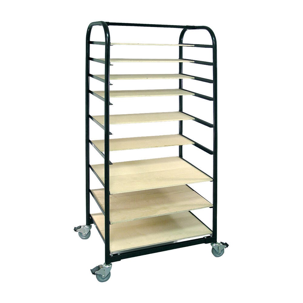 Image for Brent Ware 12 Shelf Steel Cart with Cover, 35 x 24 x 72-3/4 Inches from School Specialty