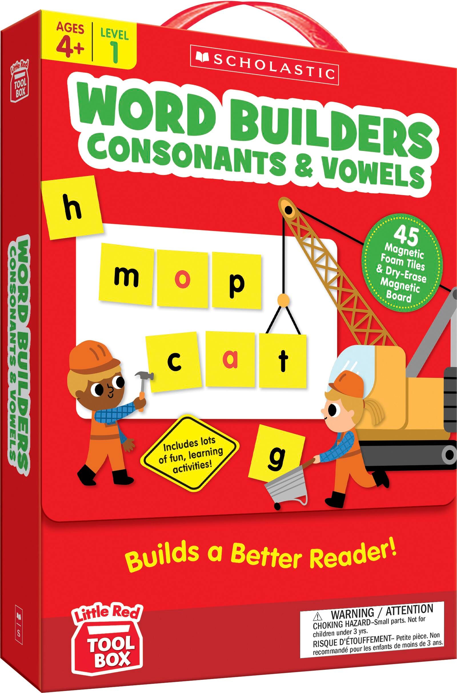 Image for Scholastic Little Red Tool Box Word Builder Set, Consonants & Vowels from School Specialty