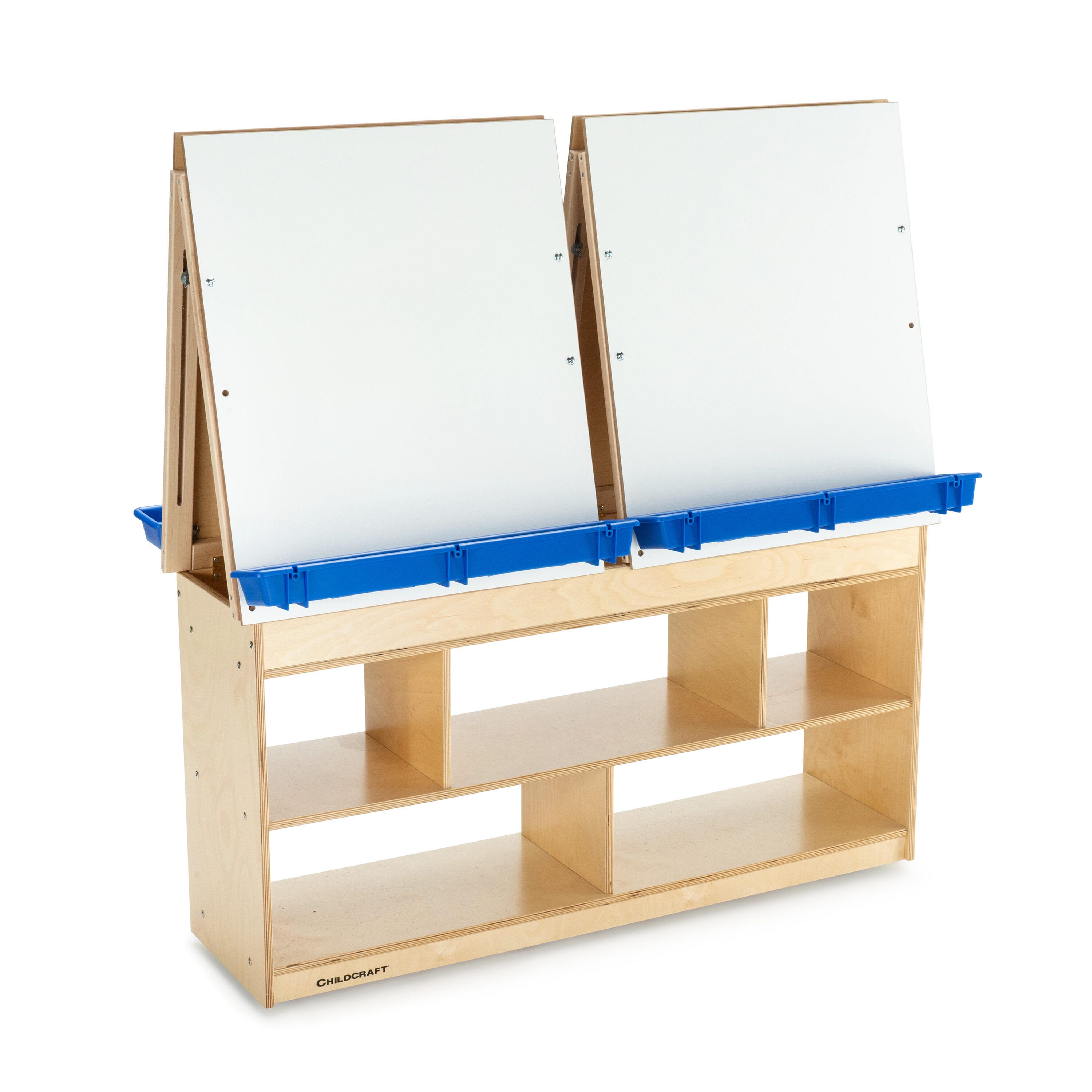 Childcraft Art Easel Center, 4-Person, 49-7/8 x 13 x 49-3/4 Inches 271543