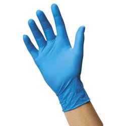 Latex-Free Econo-Blue Nitrile Gloves, Small, Pack of 100
