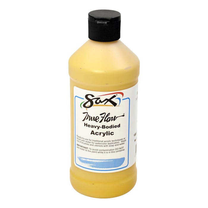 Sax Heavy Body Acrylic Paint, 1 Pint, Yellow Ochre