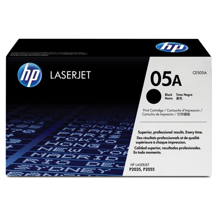 HP 05A Ink Cartridge, CE505A, Black