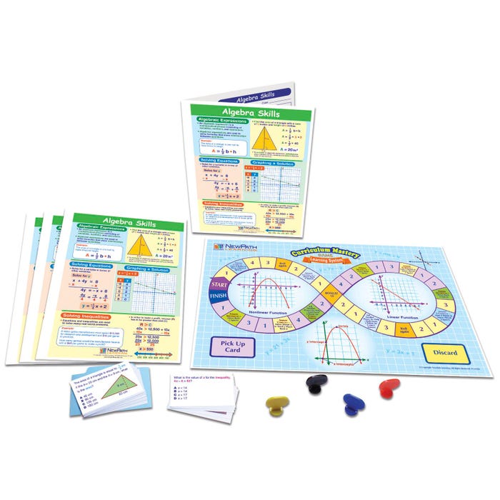 NewPath Learning Algebra Skills Learning Center Game, Grades 6 to 9