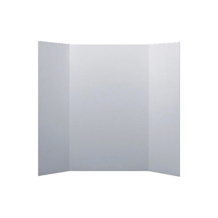 School Smart Presentation Boards, 48 x 36 Inches, White, Pack of 10