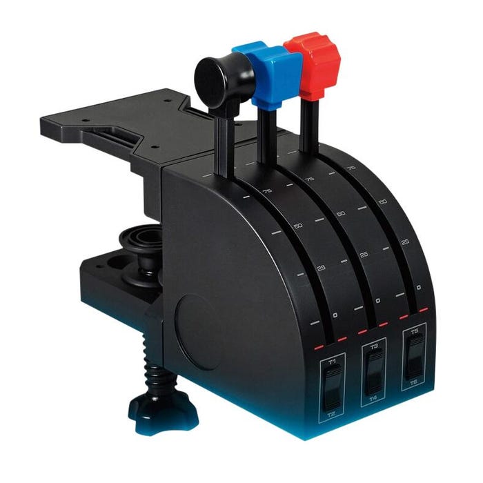 Saitek Professional Simulation Flight Throttle Quadrant Simulation Axis Levers