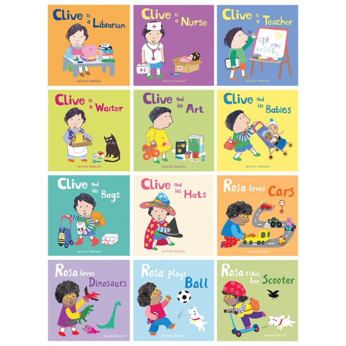 Child's Play Rosa and Clive Books, Ages 1 to 3, Set of 12