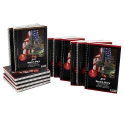 Sax Sketch Diary, 50 lbs, 8-1/2 x 11 Inches, 100 Sheets, Pack of 12