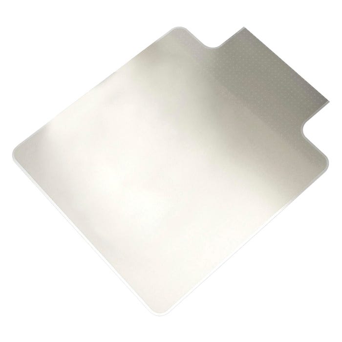 Lorell Chair Mat, 46 x 60 Inches, Lip 25 x 12 Inches, 3/16 Inch Thickness, Clear