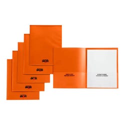 School Smart Take Home Folder, Orange, Set of 24 1540639