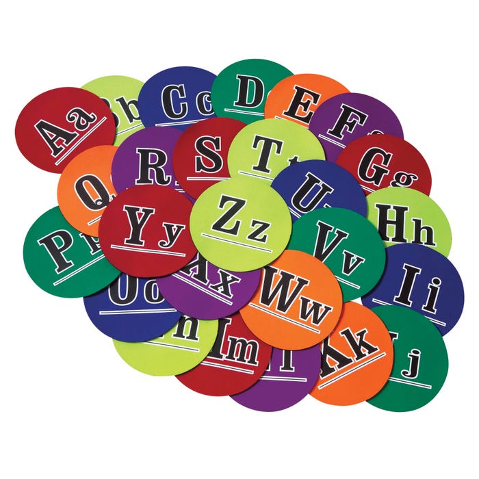 FlagHouse Neoprene Alphabet Spot Markers, Set of 26