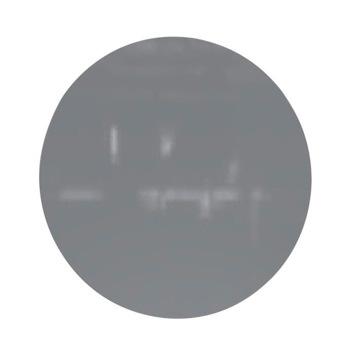 Ghent Coda Low Profile Circular Glassboard, Magnetic, 36 Inches, Smoke