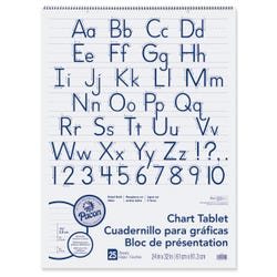 Pacon Spiralbound Chart Tablet, 25 Sheets, Item Number 1457443