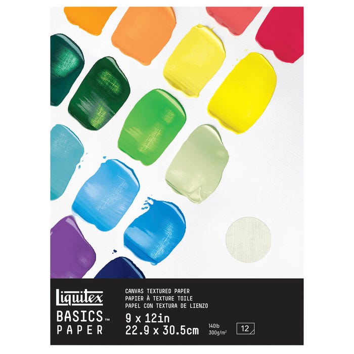Liquitex BASICS Paper Pad, 9 x 12 Inches, 140 lb, 12 Sheets
