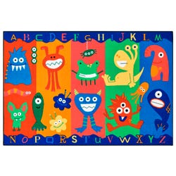 Carpets for Kids KID$Value Alphabet Monsters Carpet, Rectangle 4002432