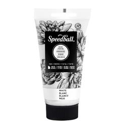 Speedball Water Soluble Block Printing Ink, White, 2-1/2 Ounces