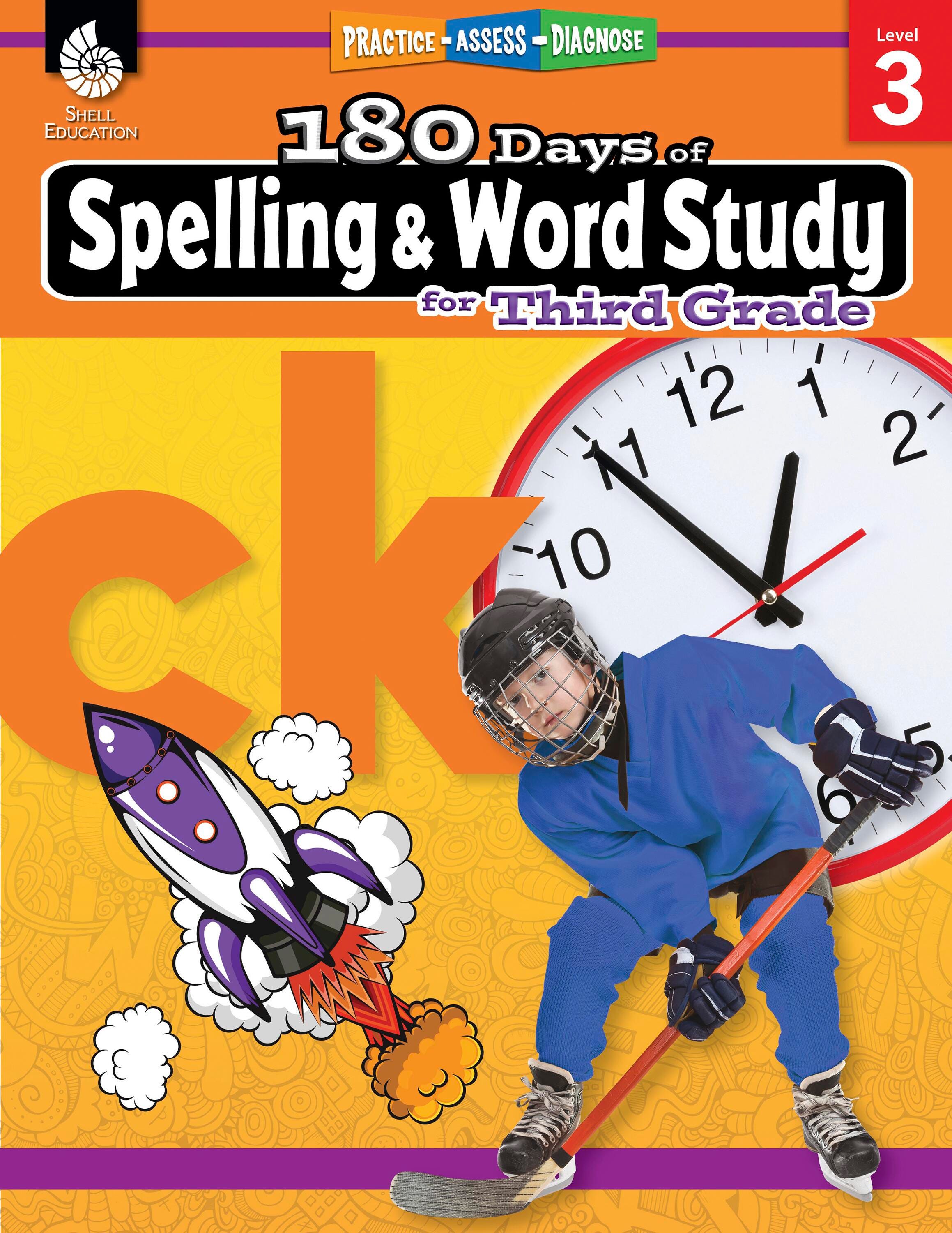 Shell Education 180 Days of Spelling and Word Study for Third Grade 2026133