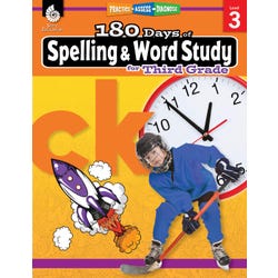 Shell Education 180 Days of Spelling and Word Study for Third Grade