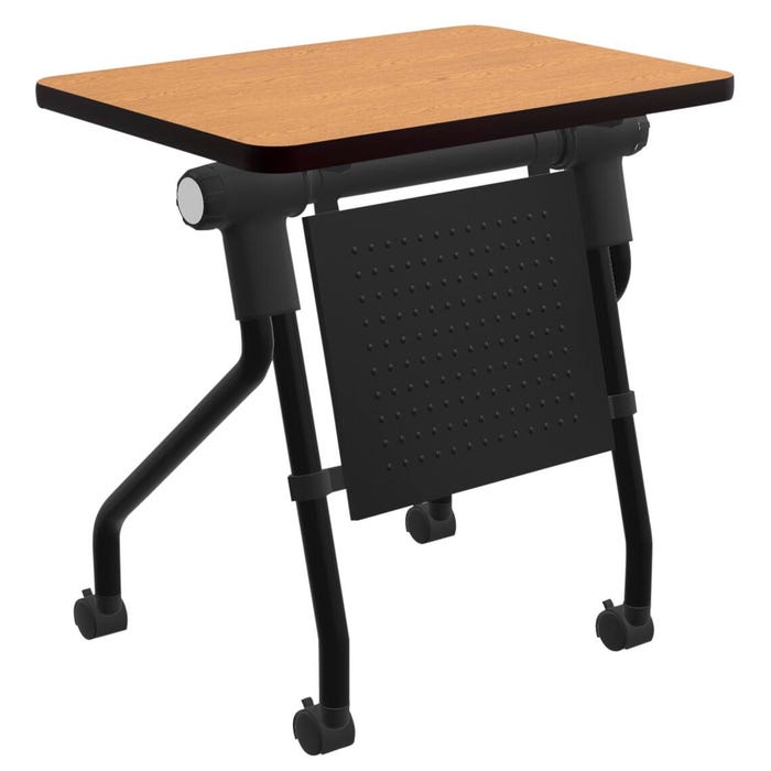 Classroom Select Tilt-N-Nest EZ Twist Foldable Desk With Modesty Panel