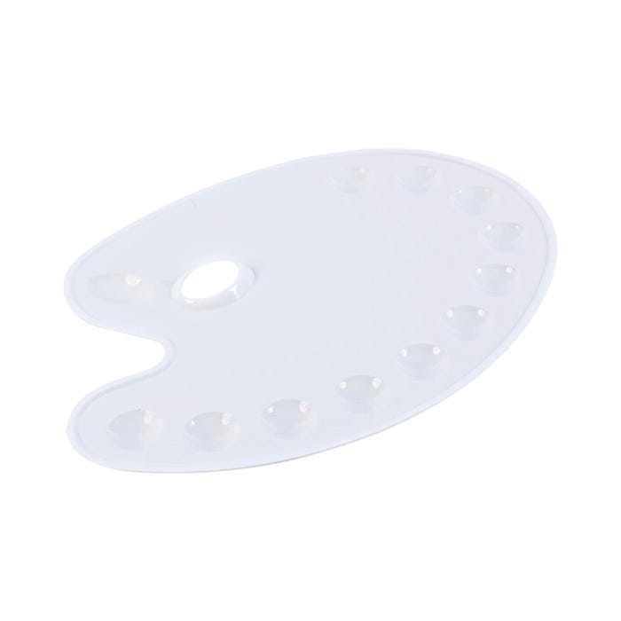Jack Richeson Oval Plastic Palette, 14-1/4 X 10-1/2 in