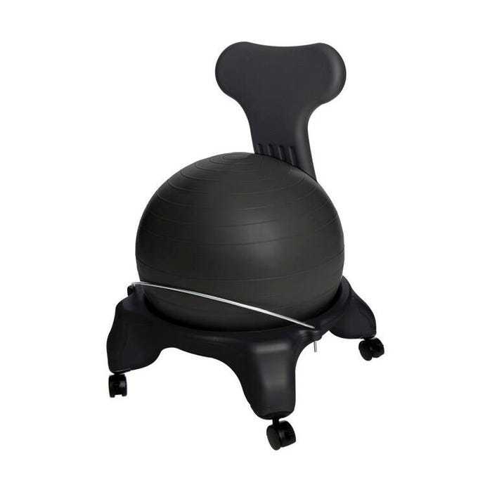 Aeromat Teen/Adult Ball Chair, 22 x 22 x 31 Inches, Black