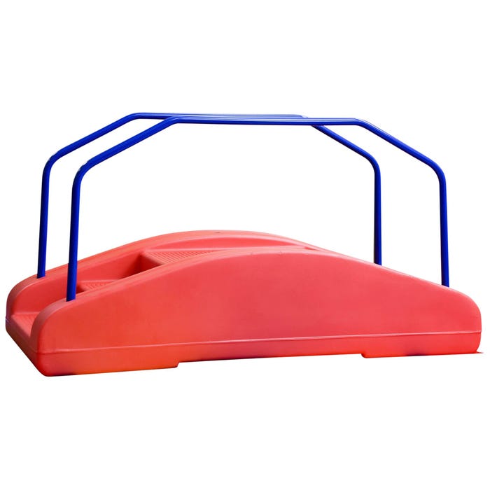 Children's Factory Red Rocker with Rails, 48 x 24 x 12 Inches