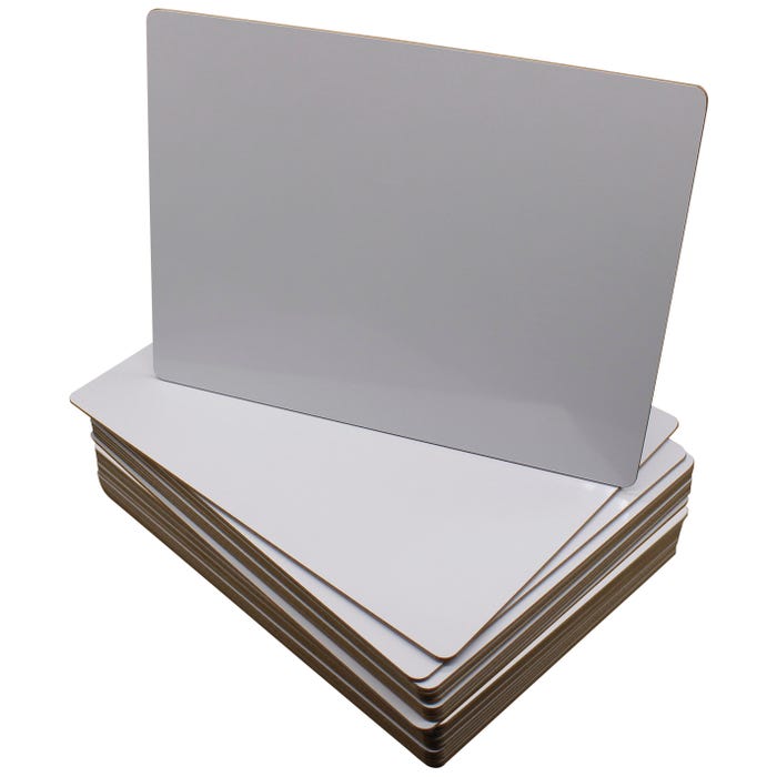 Flipside 2-Sided Plain Marker Boards, 9 x 12 Inches, Class Pack of 24