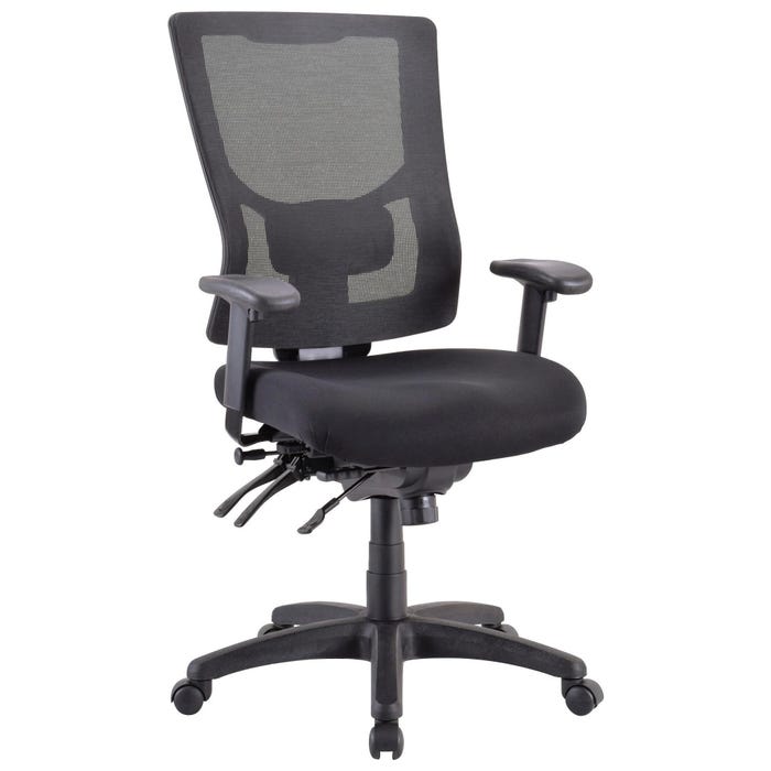 Classroom Select Executive Mesh Back Chair, 25 x 24 x 44 Inches, Black