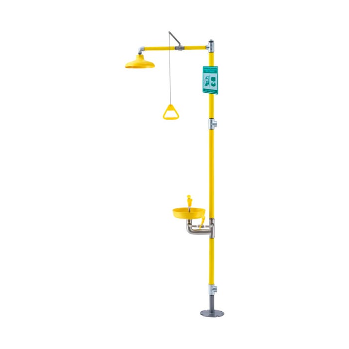 Global Industrial Emergency Combination Shower with Eyewash Station