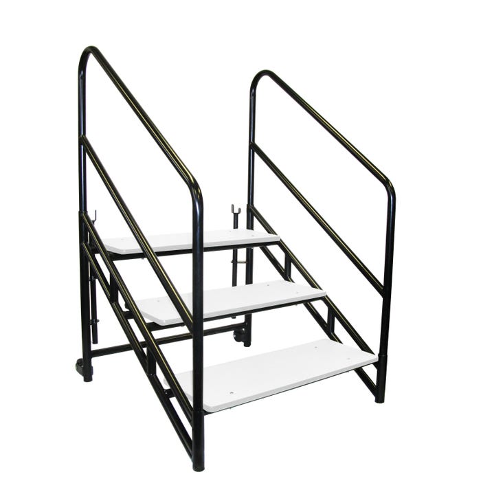National Public Seating Stage Steps, for 32 H Portable Stage, 3 Steps