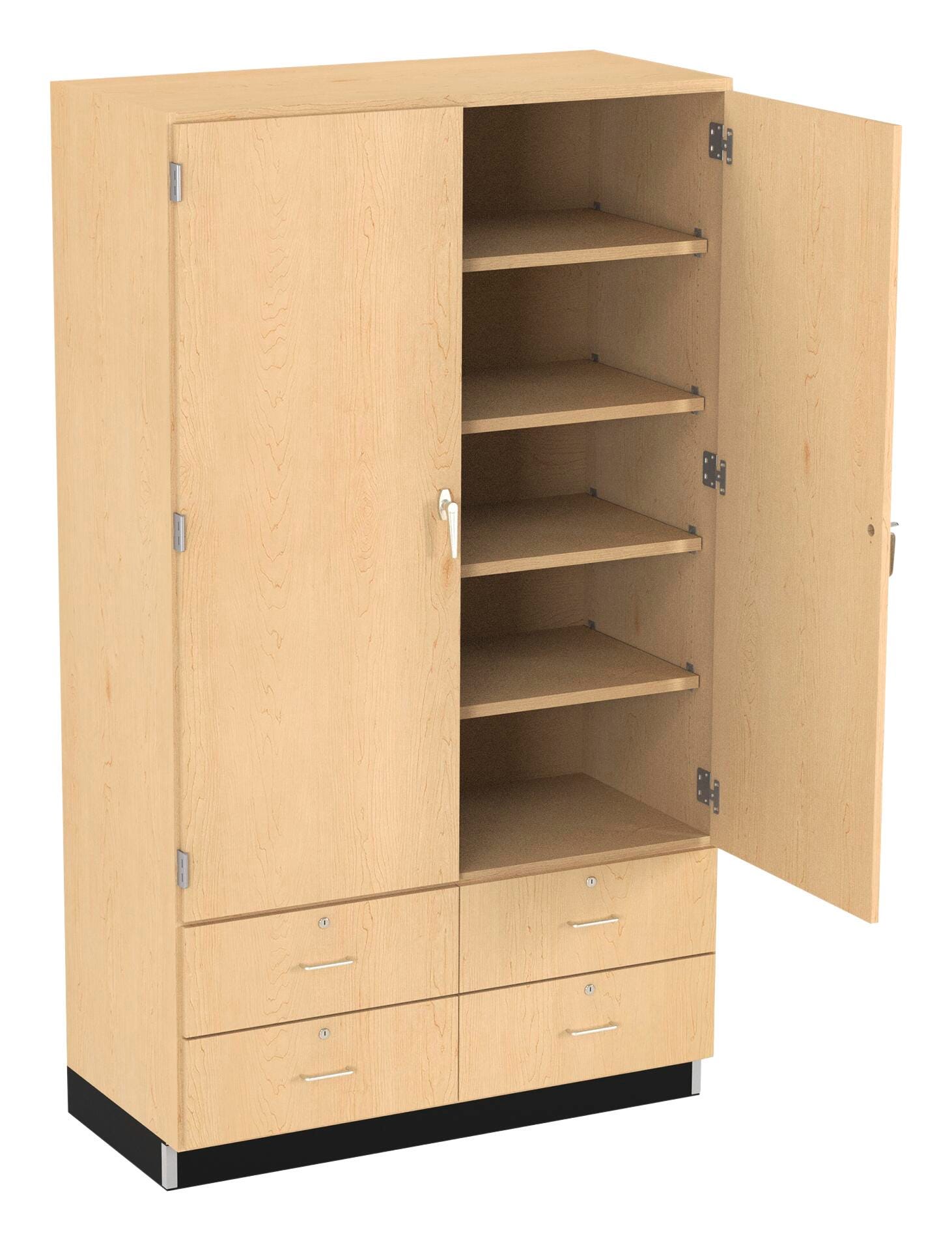 Image for Diversified Spaces Tall Storage Cabinet, 48 x 22 x 84 Inches, Maple from School Specialty